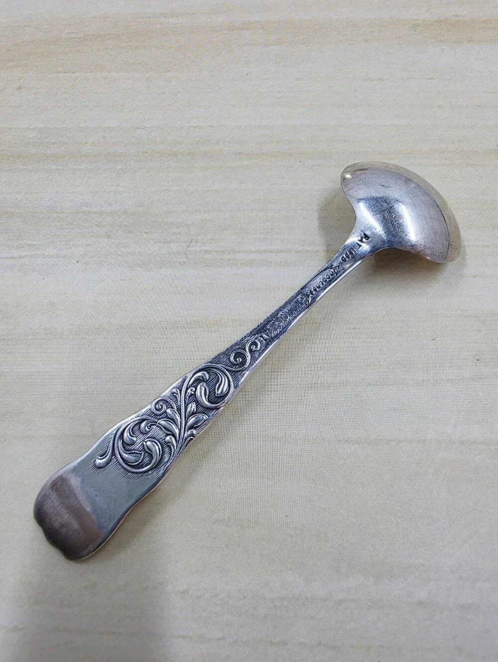 Rogers Monarch Pattern Antique Salt Spoon Hamilton Silverplate Silverware